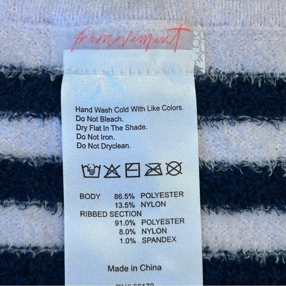 Pale lavender Navy Striped Cozy Comfy Tank FP Movement Medium 💜 - Picture 4 of 4